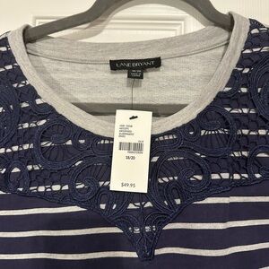 NWT. Lane Bryant striped top. 18/20